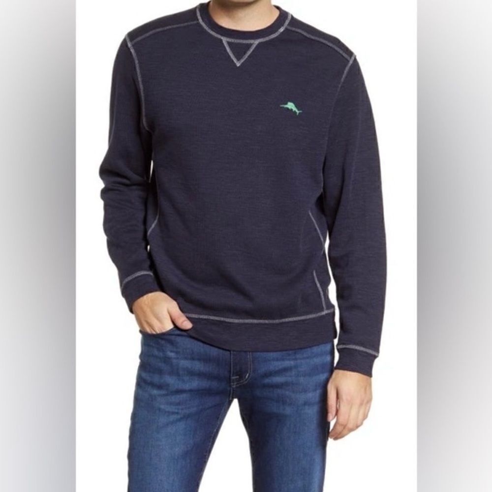 Tommy Bahama Tobago Bay sweatshirt Ocean Deep size XXXL